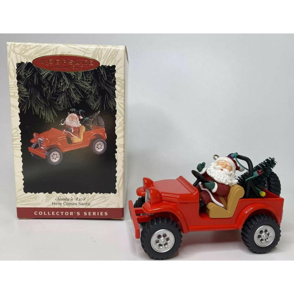 1996 Santa's 4x4 Here‎ Comes Santa Ornament U69/5684